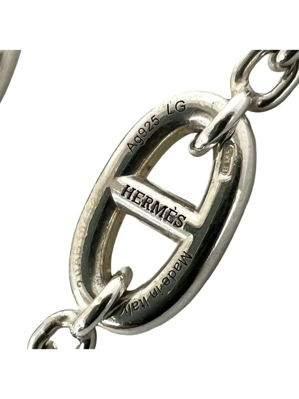 Hermes Chaine D'Ancre Farandole LG Bracelet 925 Sterling Silver
